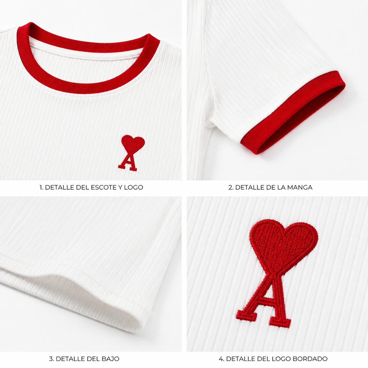 Camiseta Élise Rib