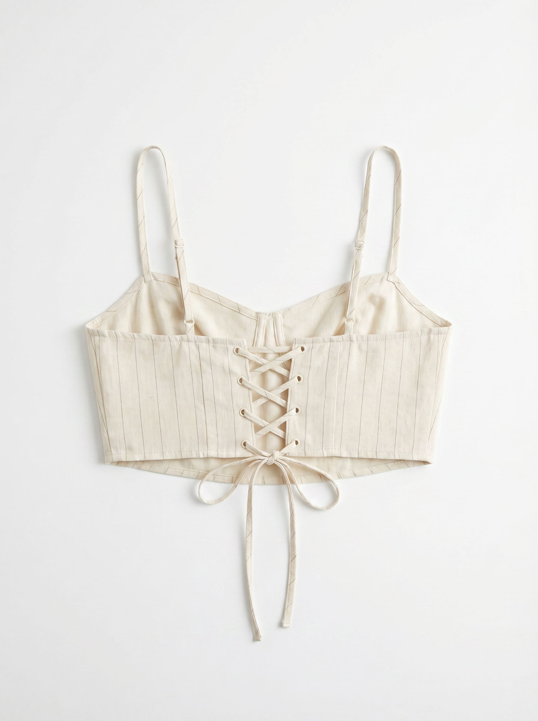 Conjunto Siena Crema — Bustier y Pantalón de Lino