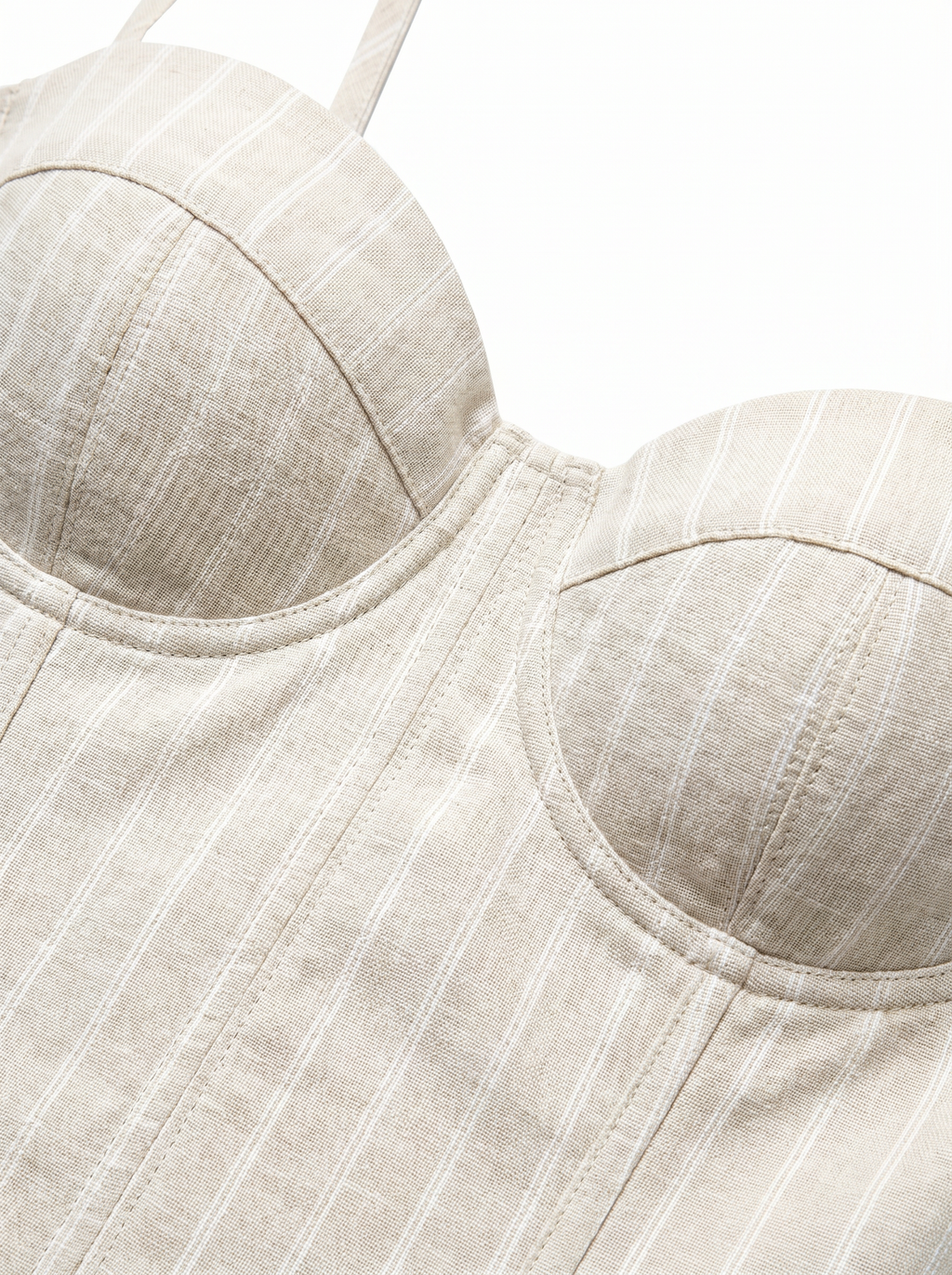 Conjunto Siena Crema — Bustier y Pantalón de Lino