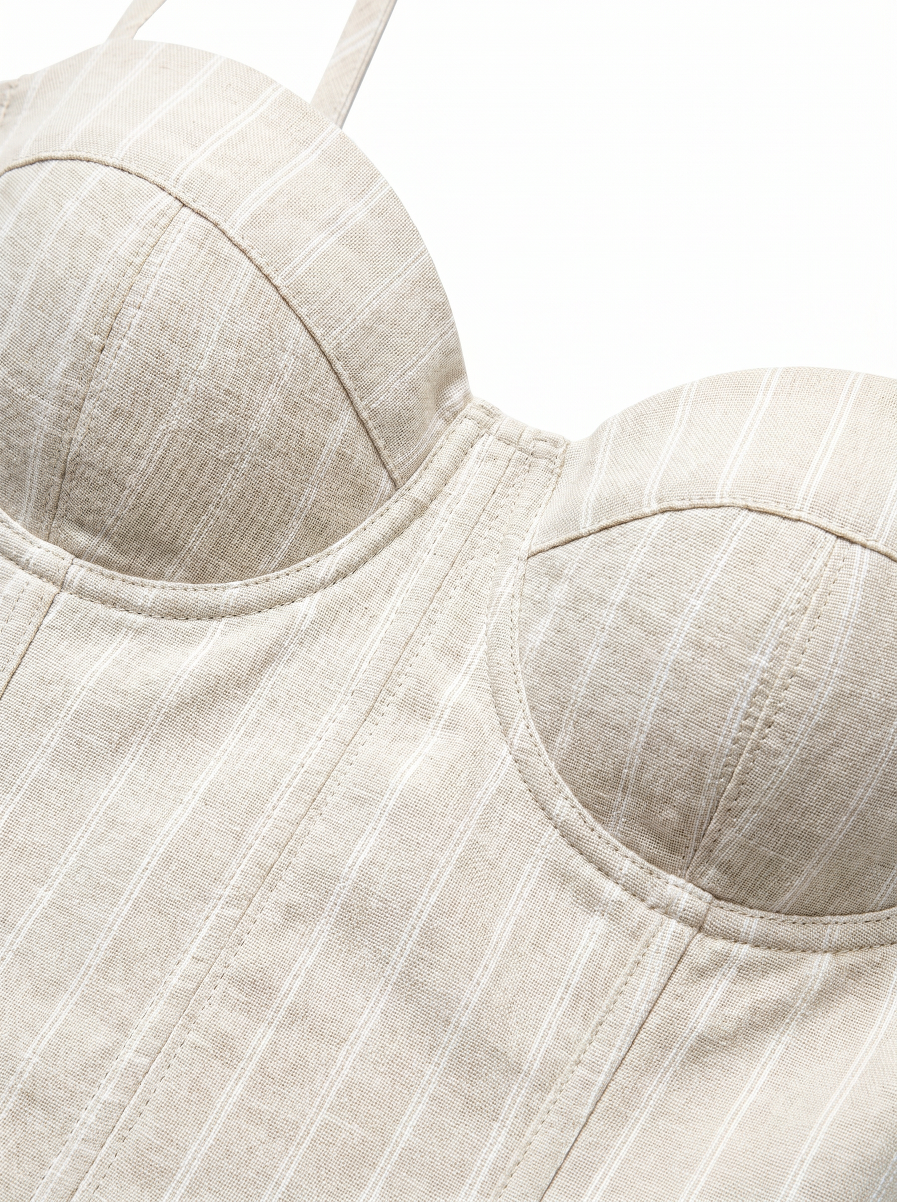 Conjunto Siena Crema — Bustier y Pantalón de Lino
