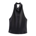 ZEVITY Women's Clothing 2026 Spring New Fashion Halter Neck Top