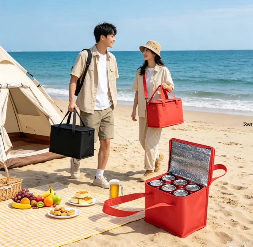 Bolsa Térmica para Almuerzo | Portátil, Plegable y Aislante | Picnic, Trabajo y Viajes